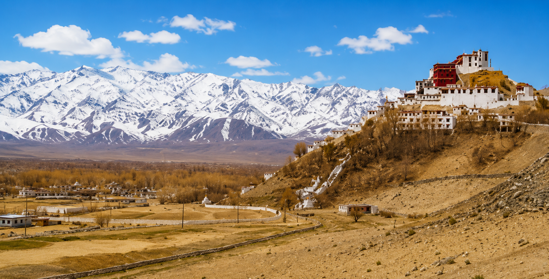 Leh Ladakh in March