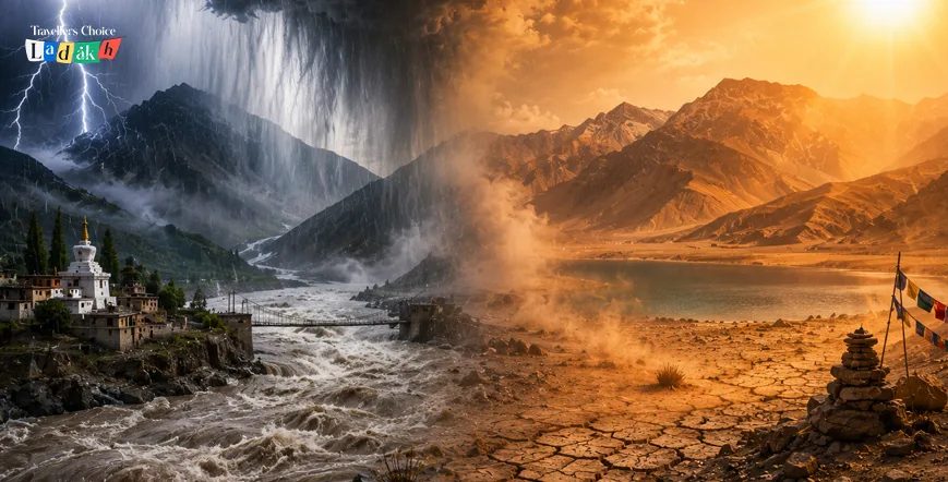 Cloudburst-Heatwave Paradox