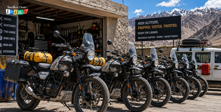 Outside Leh town