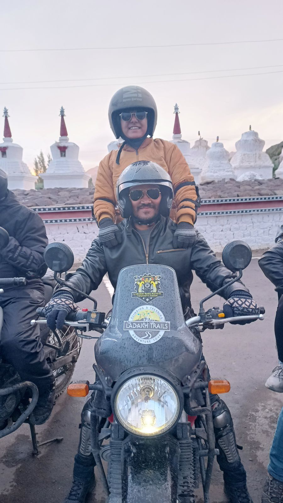 Satisfied guest exploring the beautiful landscapes of Ladakh